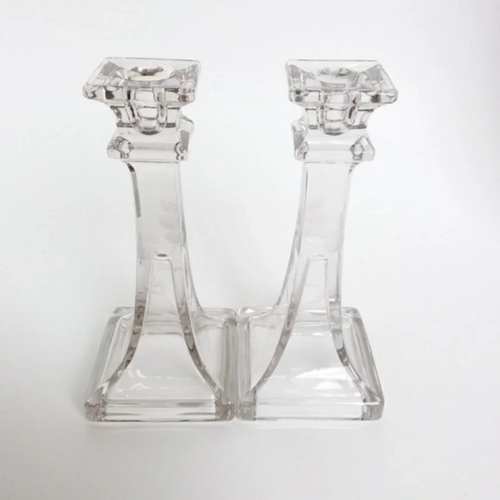 Unbranded glass candle